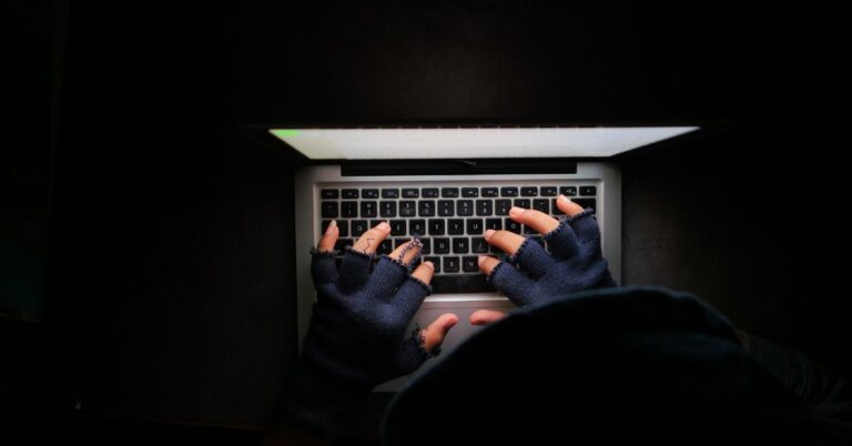 Hacker stealing data